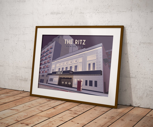 The Ritz Manchester Travel Poster