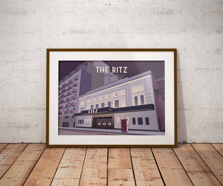 The Ritz Manchester Travel Poster