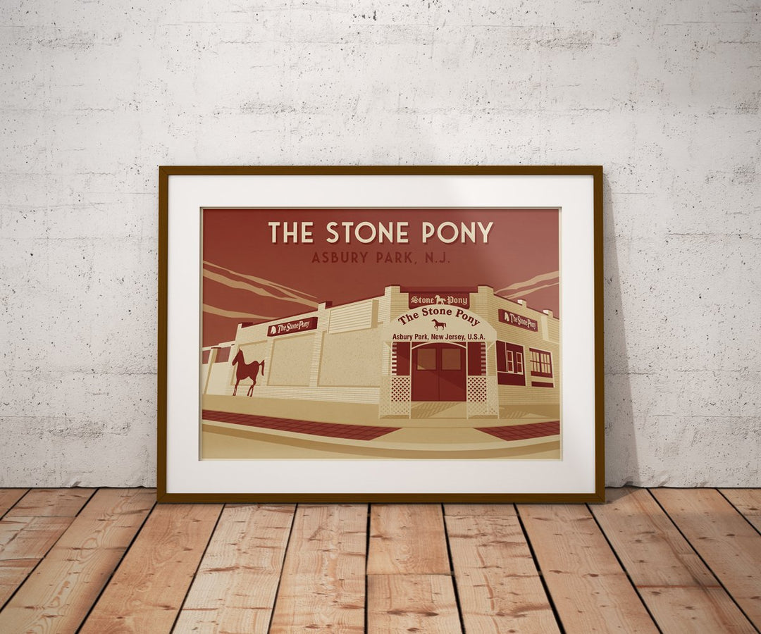 The Stone Pony Asbury Park New Jersey Travel Poster