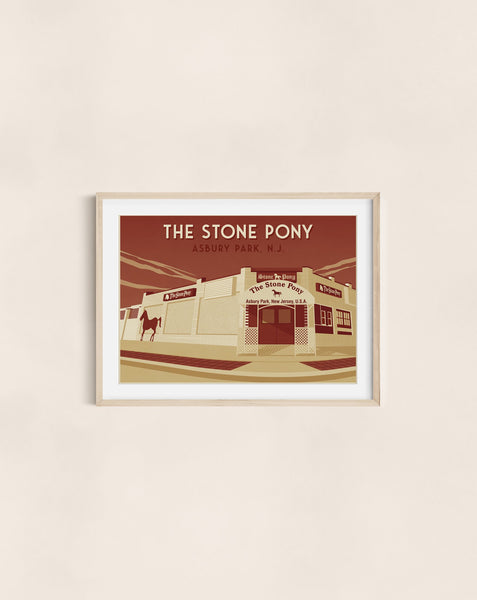 The Stone Pony Asbury Park New Jersey Travel Poster