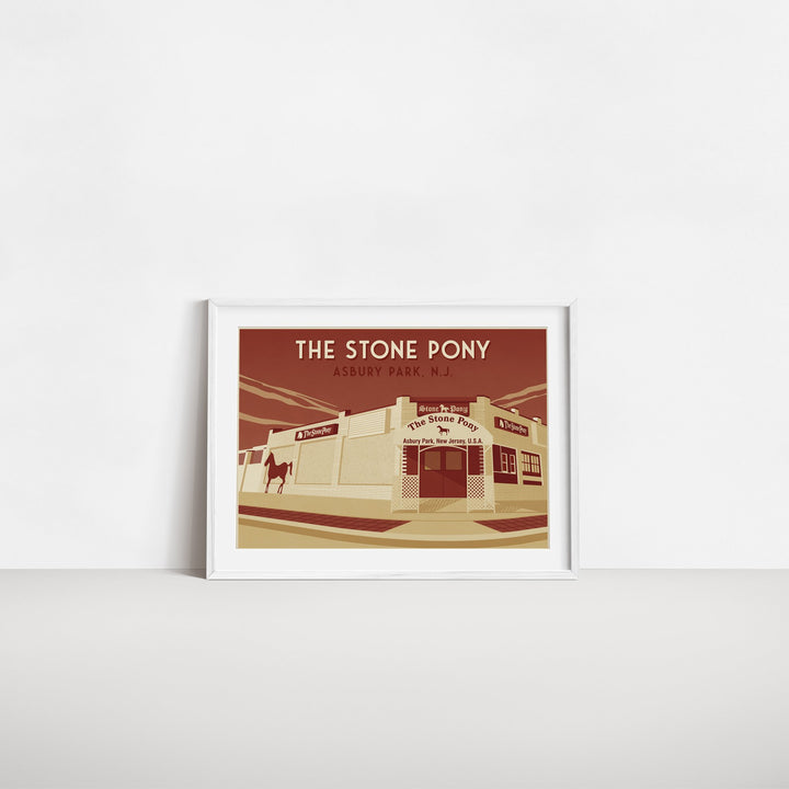 The Stone Pony Asbury Park New Jersey Travel Poster