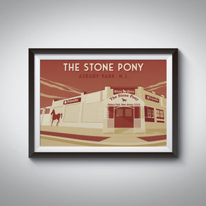 The Stone Pony Asbury Park New Jersey Travel Poster