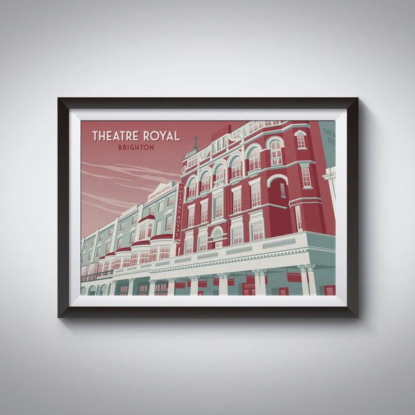 Theatre Royal Brighton Travel Poster