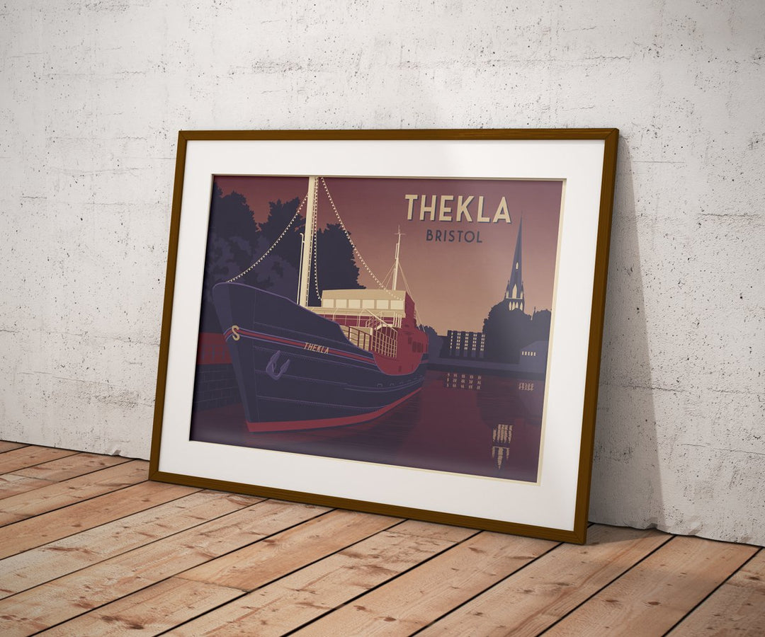 Thekla Bristol Travel Poster