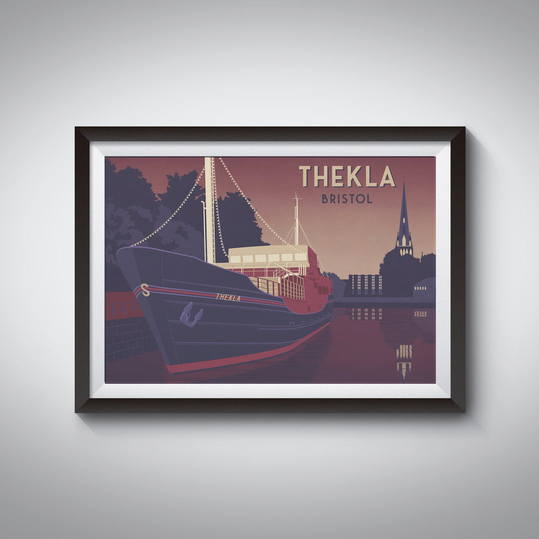 Thekla Bristol Travel Poster