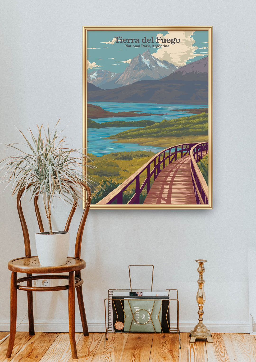 Tierra del Fuego National Park Argentina Travel Poster