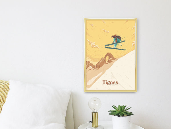 Tignes Ski Resort Travel Poster