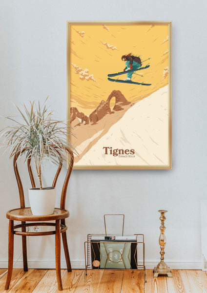 Tignes Ski Resort Travel Poster