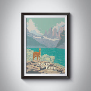 Torres del Paine National Park, Chile Travel Poster