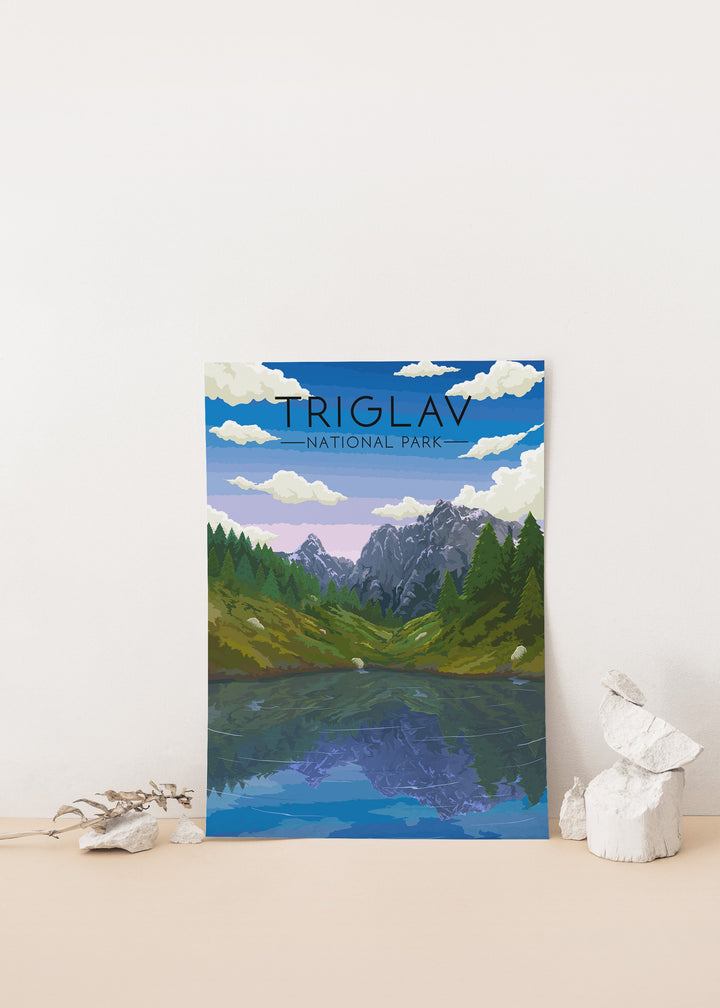 Triglav National Park Travel Poster, Slovenia