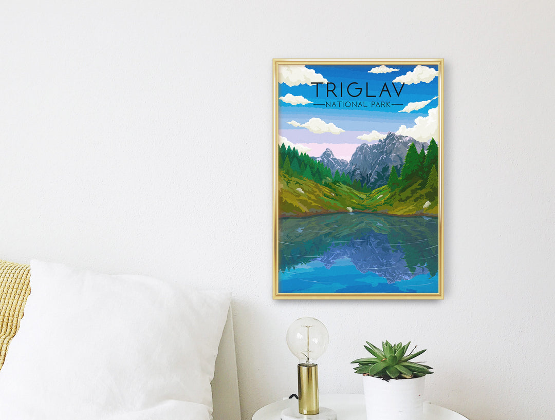 Triglav National Park Travel Poster, Slovenia