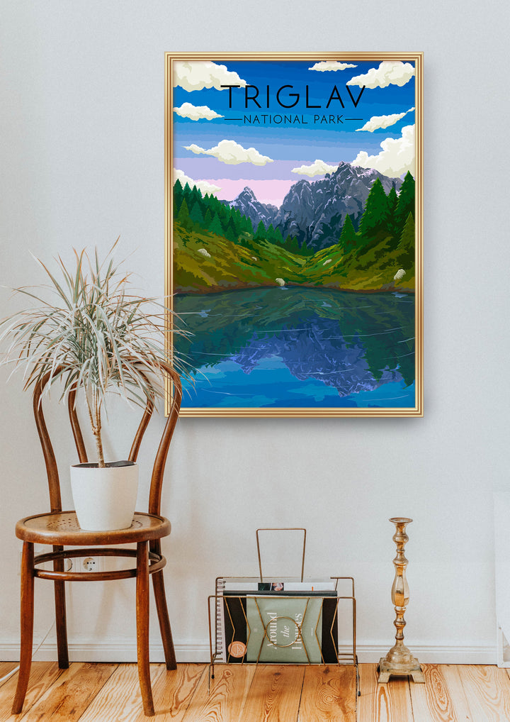 Triglav National Park Travel Poster, Slovenia