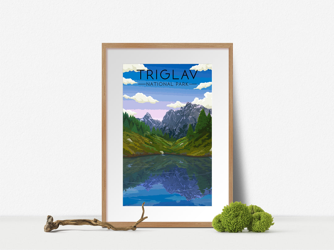 Triglav National Park Travel Poster, Slovenia