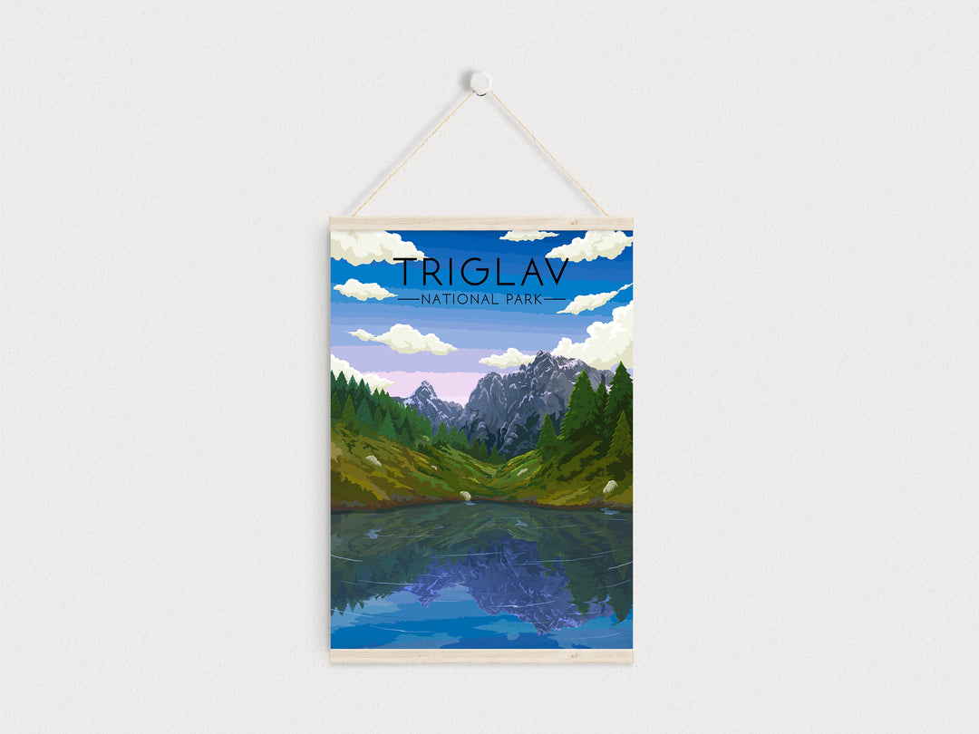 Triglav National Park Travel Poster, Slovenia