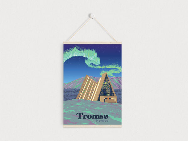 Tromso Norway Travel Poster