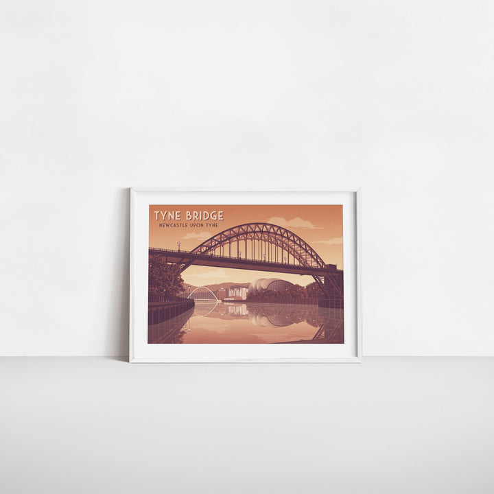 Tyne Bridge Newcastle Travel Poster