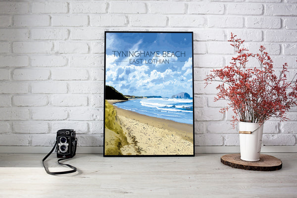 Tyninghame Beach Travel Poster