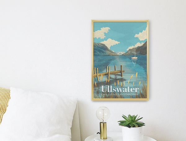 Ullswater Lake Travel Poster