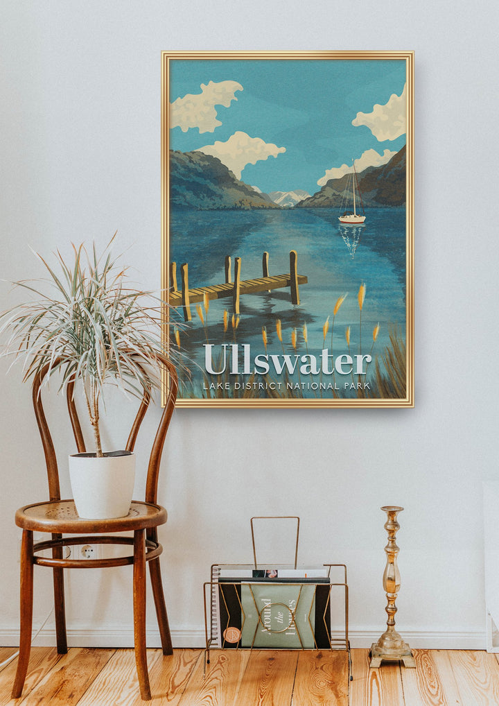 Ullswater Lake Travel Poster