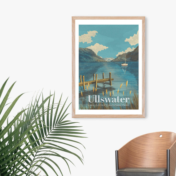 Ullswater Lake Travel Poster