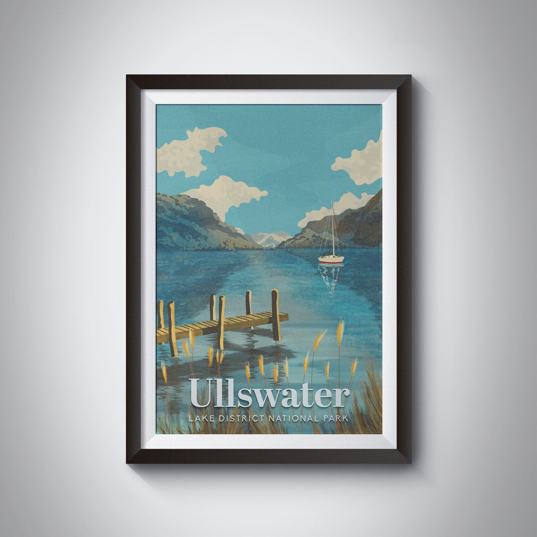 Ullswater Lake Travel Poster