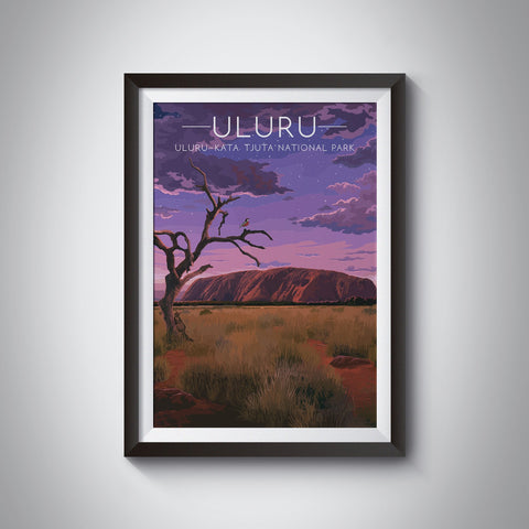 Uluru Kata Tjuta National Park Australia Travel Poster