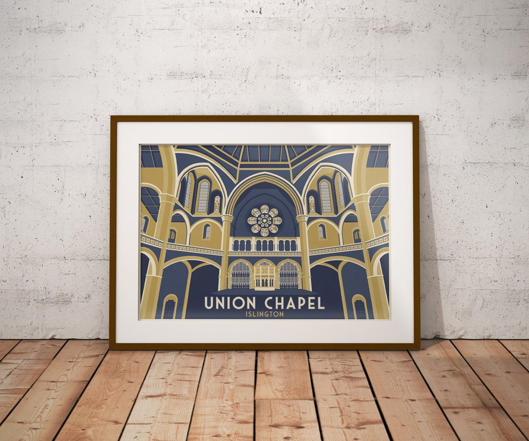 Union Chapel Islington London Travel Poster