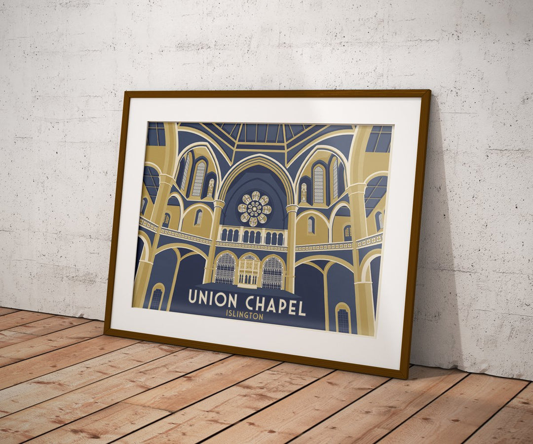 Union Chapel Islington London Travel Poster