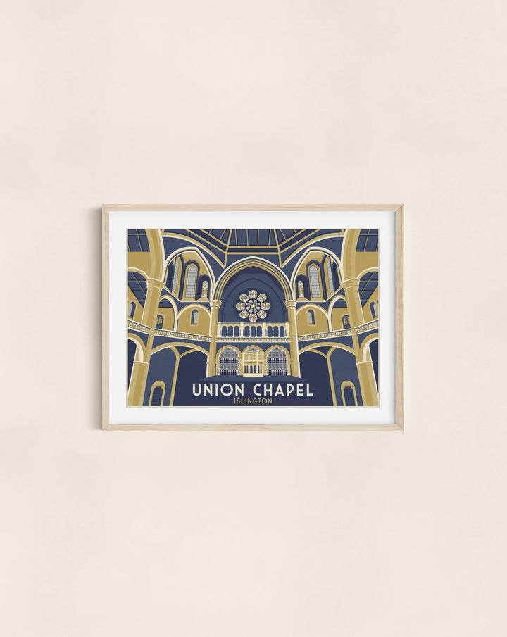 Union Chapel Islington London Travel Poster