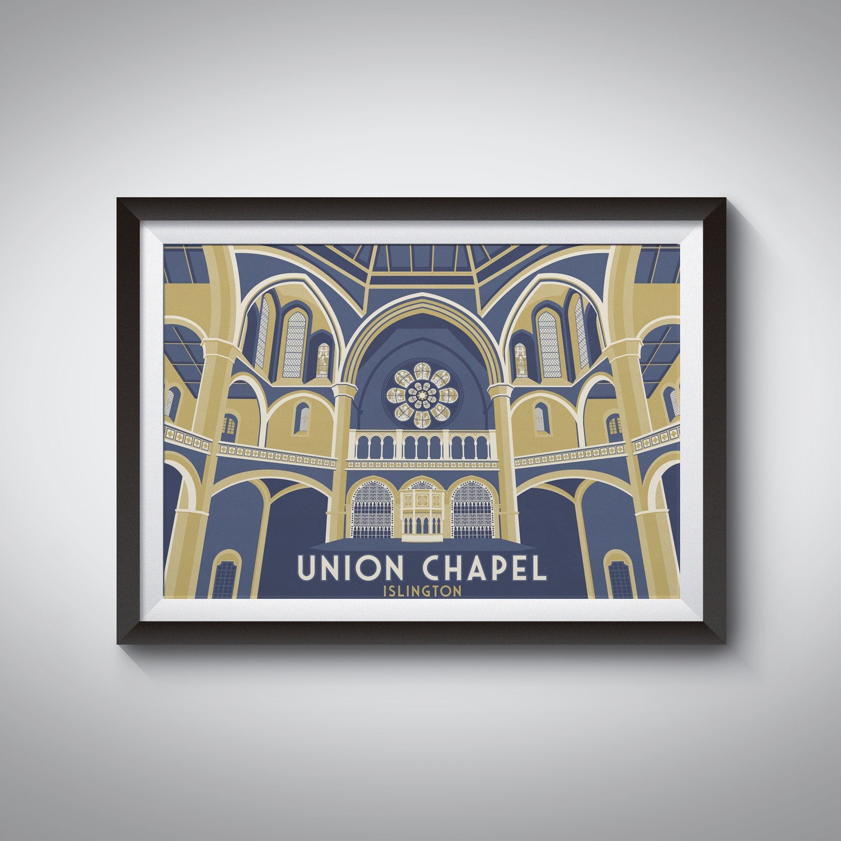 Union Chapel Islington London Travel Poster