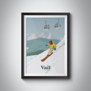 Vail Colorado Ski Resort Travel Poster