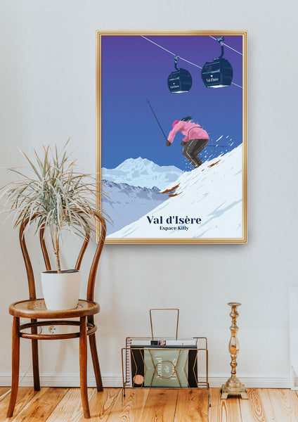Val d'Isere Ski Resort Travel Poster