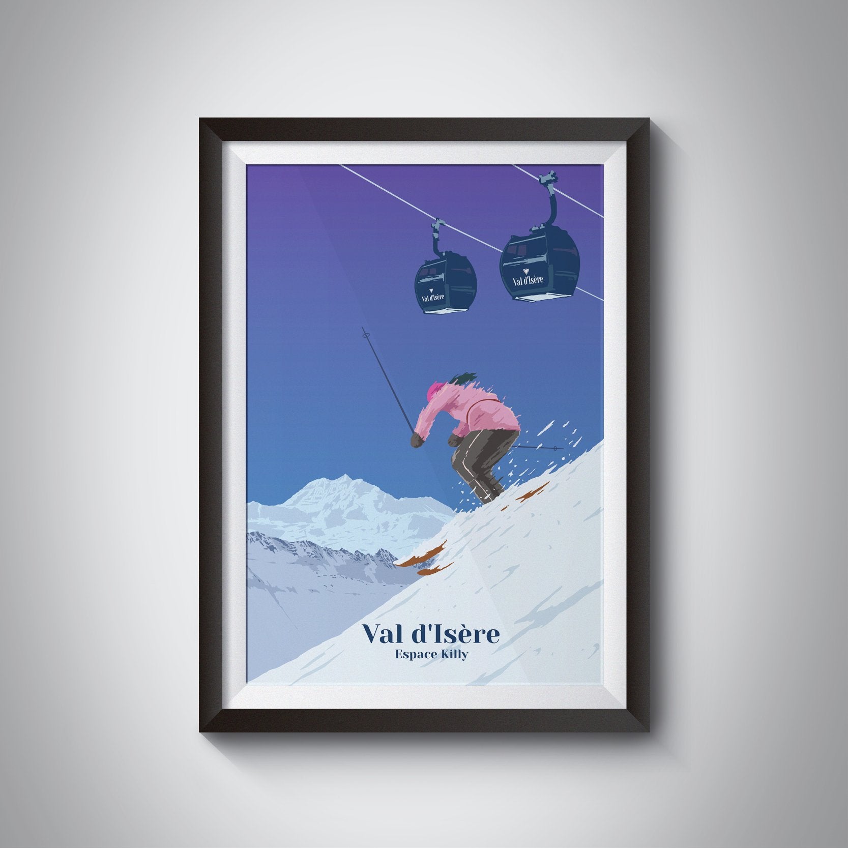 Val d'Isere Ski Resort Travel Poster