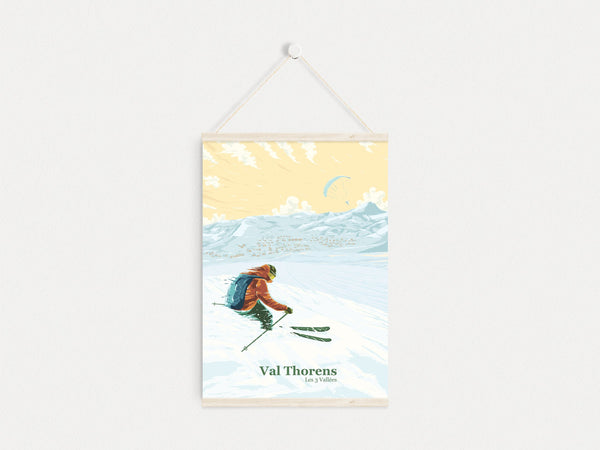 Val Thorens Ski Resort Travel Poster