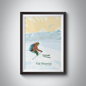 Val Thorens Ski Resort Travel Poster