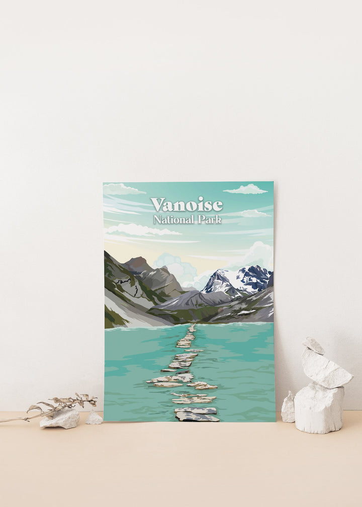 Vanoise National Park France Travel Poster