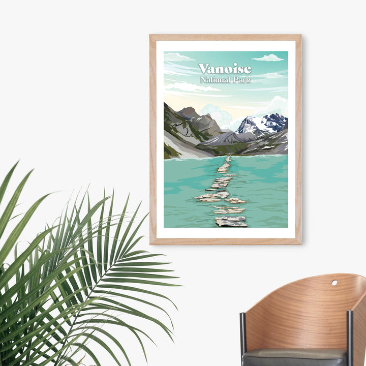 Vanoise National Park France Travel Poster