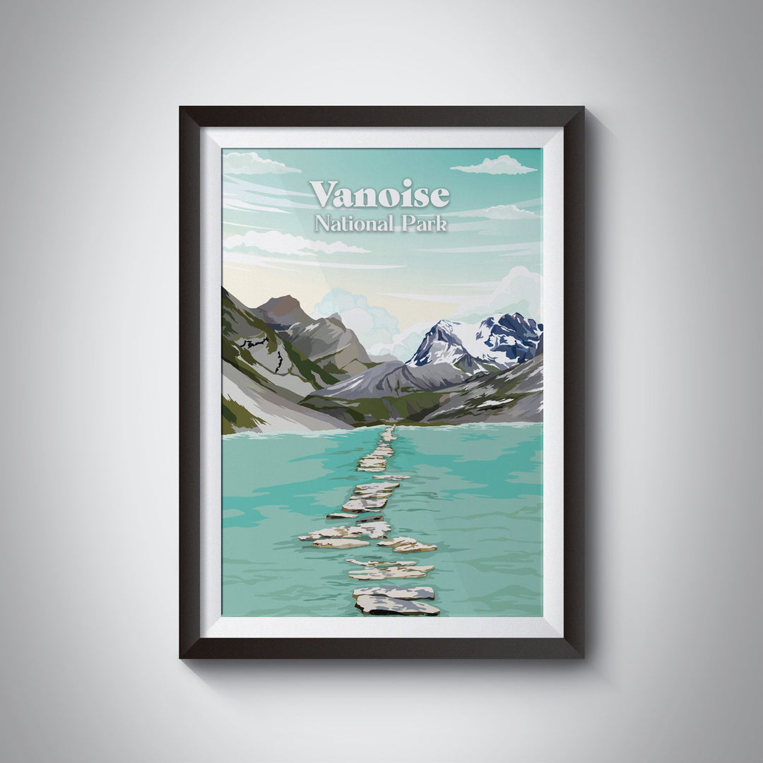 Vanoise National Park France Travel Poster