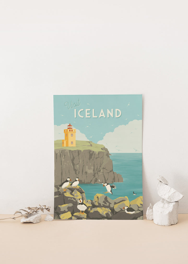 Visit Iceland Travel Poster