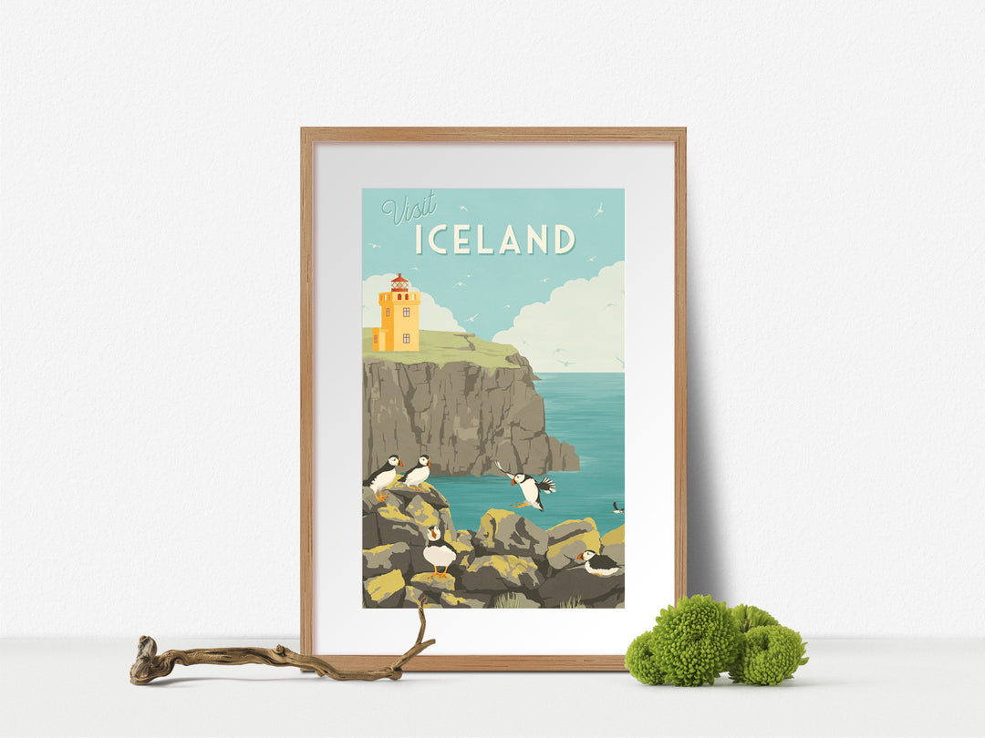 Visit Iceland Travel Poster