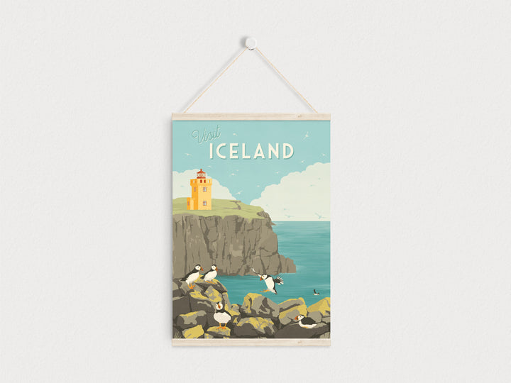 Visit Iceland Travel Poster