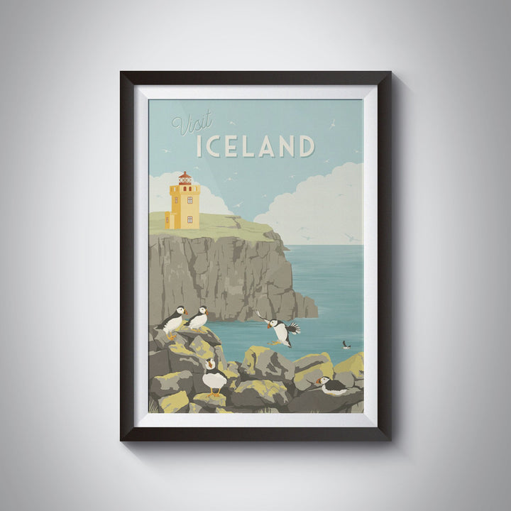 Visit Iceland Travel Poster