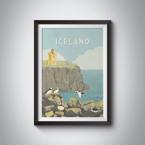 Visit Iceland Travel Poster