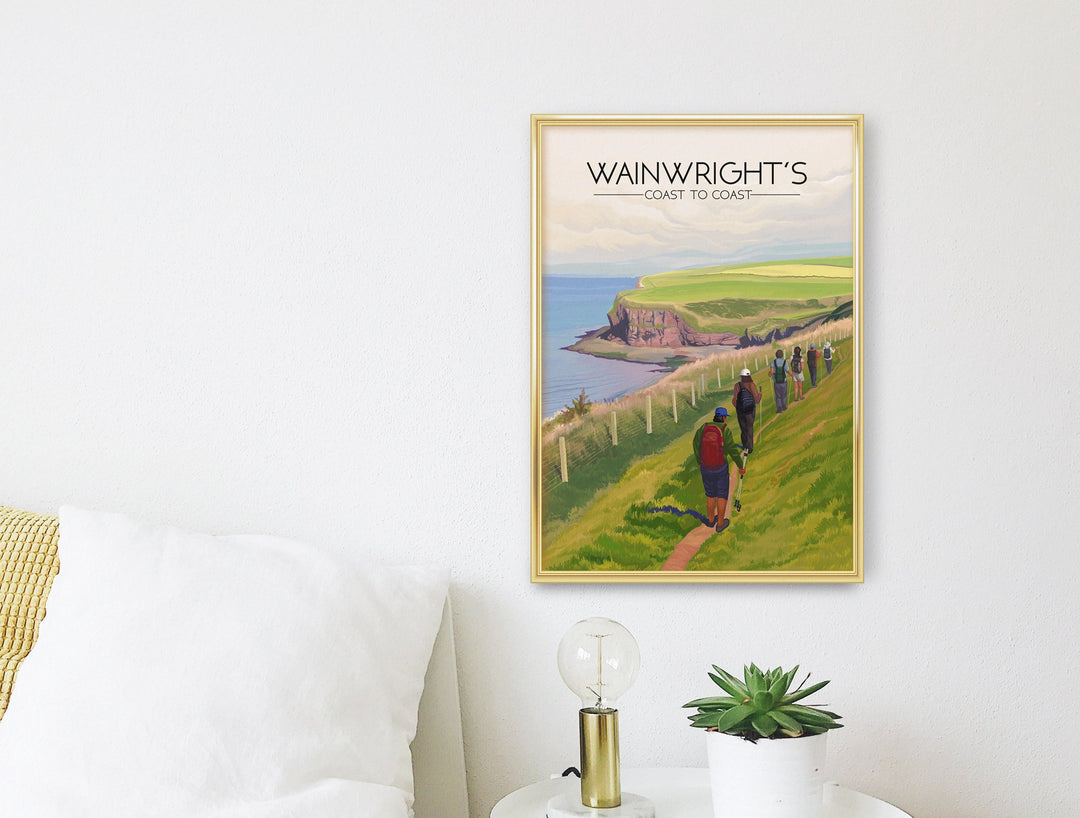 Wainwright's Coast to Coast Hiking Trail Travel Poster