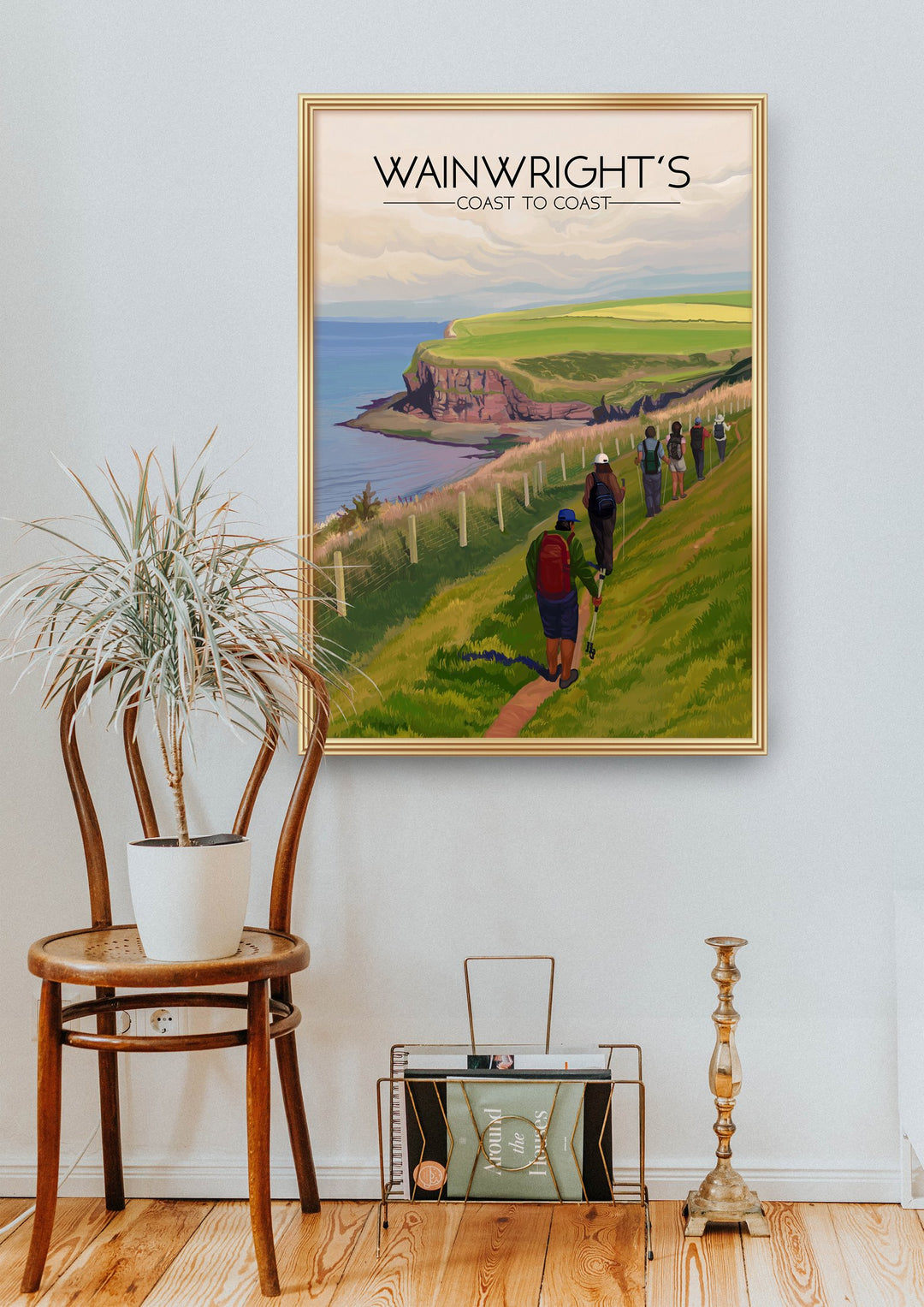 Wainwright's Coast to Coast Hiking Trail Travel Poster