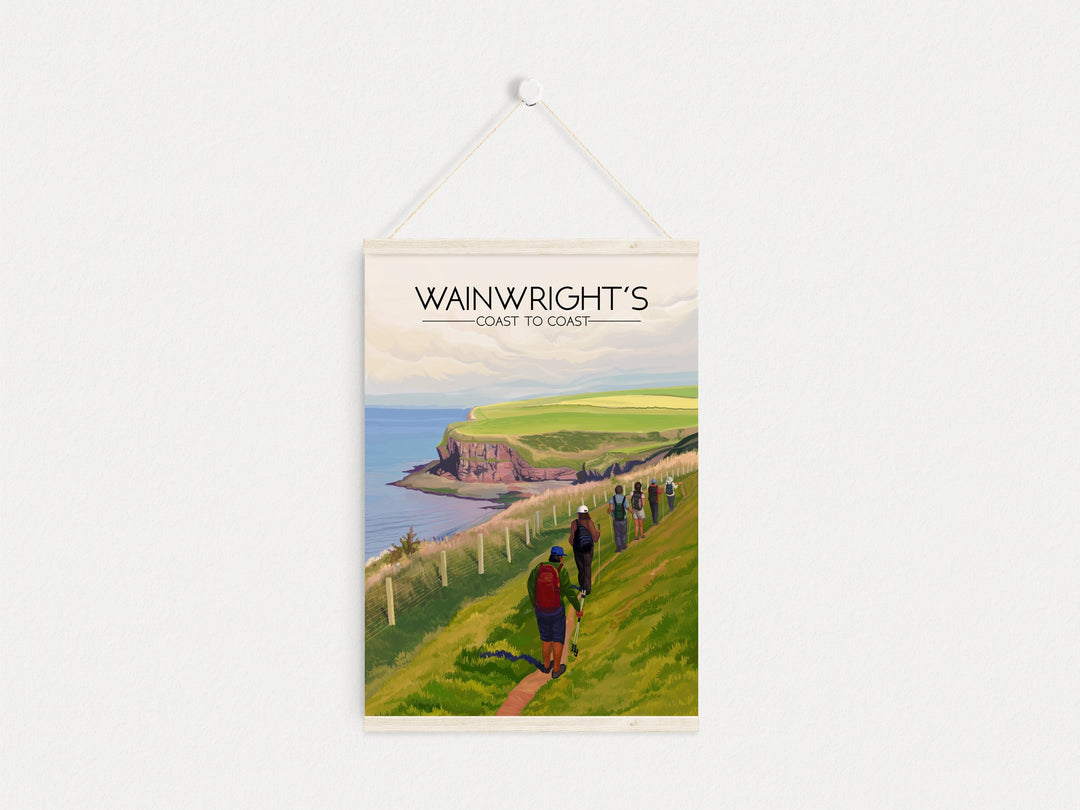 Wainwright's Coast to Coast Hiking Trail Travel Poster