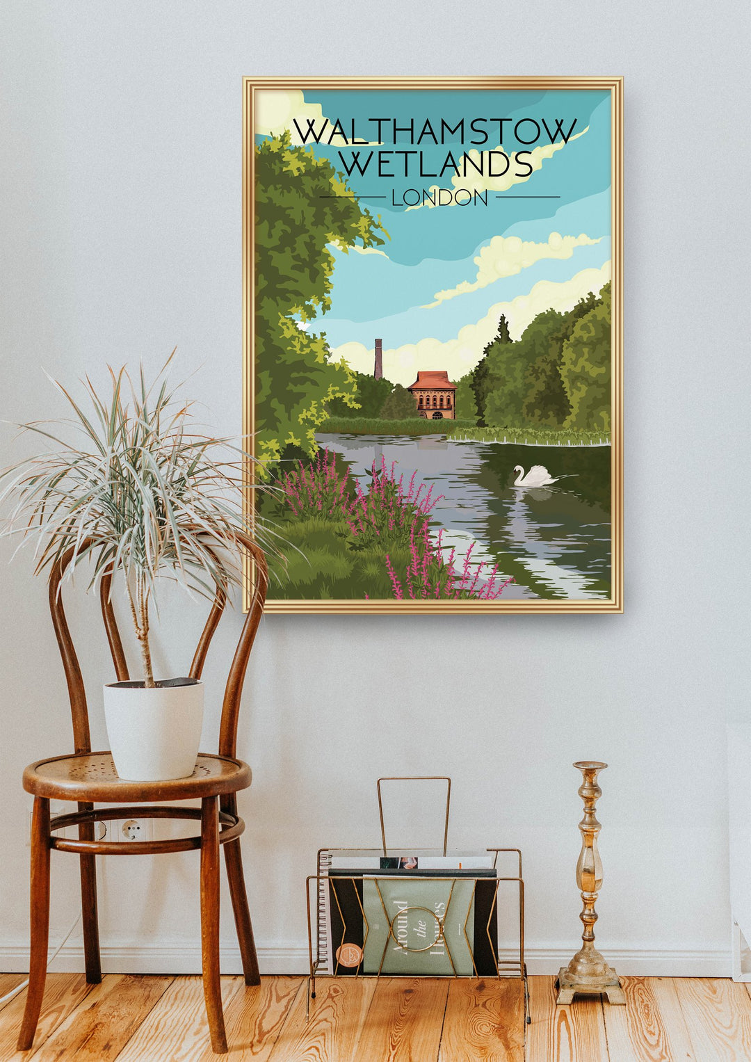 Walthamstow Wetlands London Travel Poster