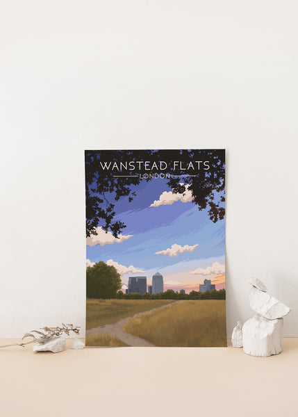 Wanstead Flats London Travel Poster