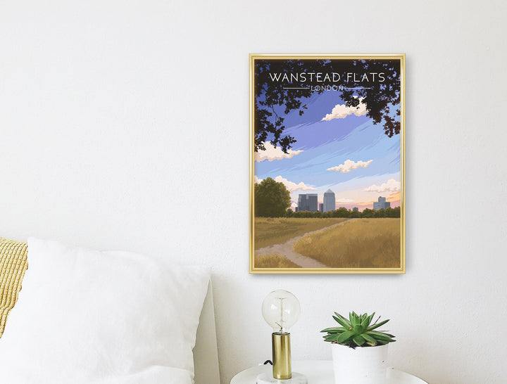 Wanstead Flats London Travel Poster