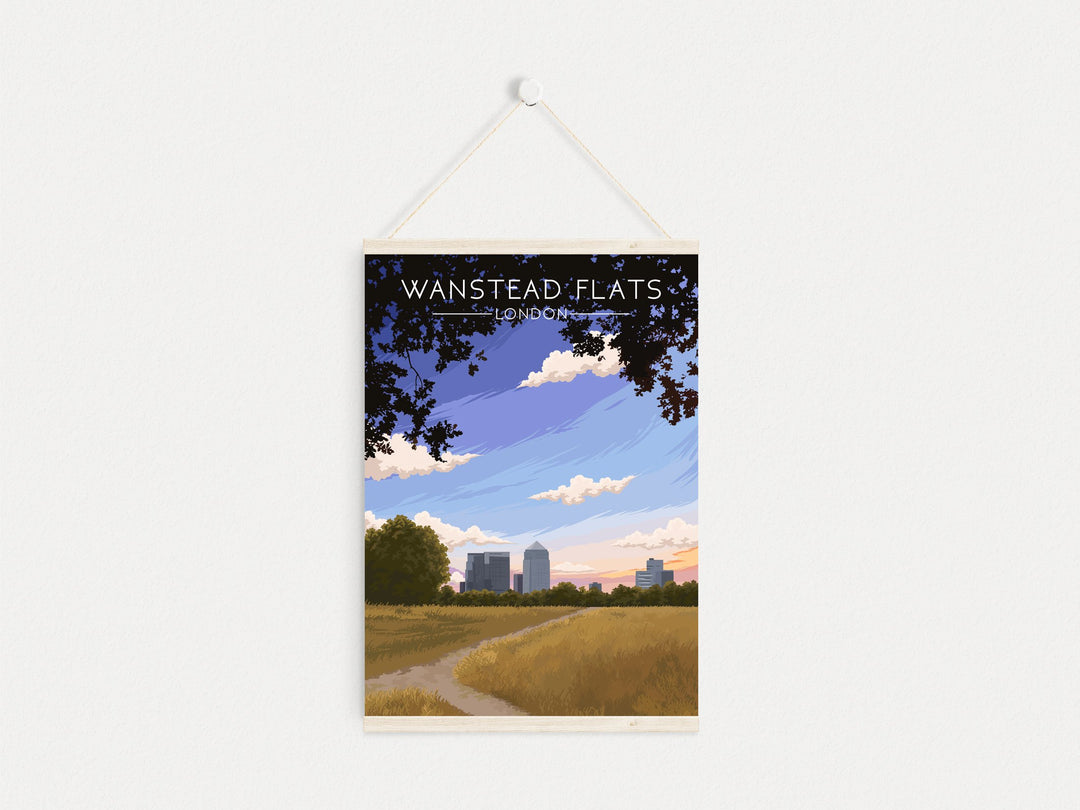 Wanstead Flats London Travel Poster